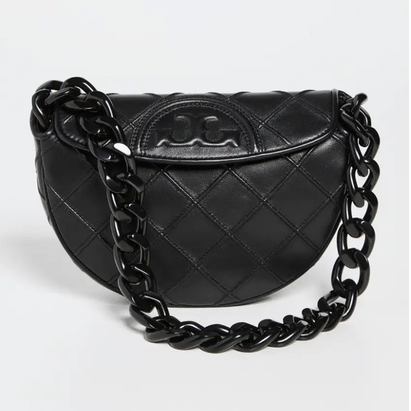 Tory Burch Handbags - NWT Tory Burch Fleming Mini Crescent Shoulder Bag